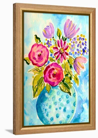 Bright Arrangement III-Julia Minasian-Framed Stretched Canvas