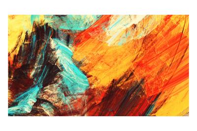 Bright Artistic Splashes Abstract Painting Color Texture Modern Futuristic Pattern Multicolor Dy Art Print Excellent Backgrounds Art Com