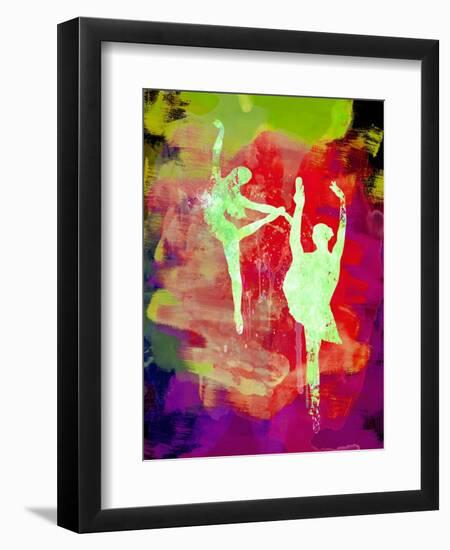 Bright Ballet Watercolor 1-Irina March-Framed Premium Giclee Print