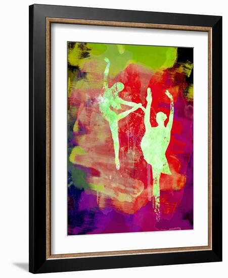 Bright Ballet Watercolor 1-Irina March-Framed Art Print