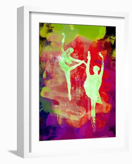 Bright Ballet Watercolor 1-Irina March-Framed Art Print