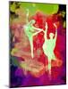 Bright Ballet Watercolor 1-Irina March-Mounted Art Print