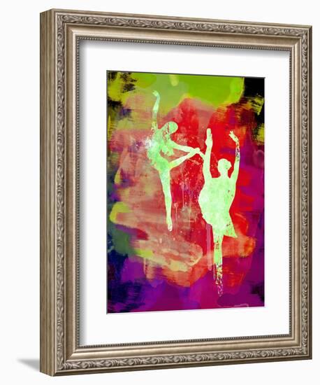 Bright Ballet Watercolor 1-Irina March-Framed Art Print