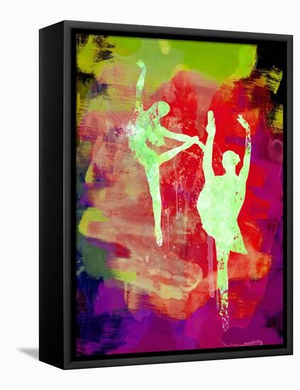 Bright Ballet Watercolor 1-Irina March-Framed Stretched Canvas