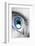 Bright Blue Eye Closeup-SSilver-Framed Photographic Print