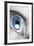 Bright Blue Eye Closeup-SSilver-Framed Photographic Print