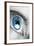 Bright Blue Eye Closeup-SSilver-Framed Photographic Print