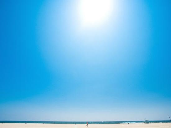 Bright Blue Sky With Sun Shining Over A Beach Photographic Print Art Com Bright Blue Sky With Sun Shining Over A Beach Photographic Print Art Com