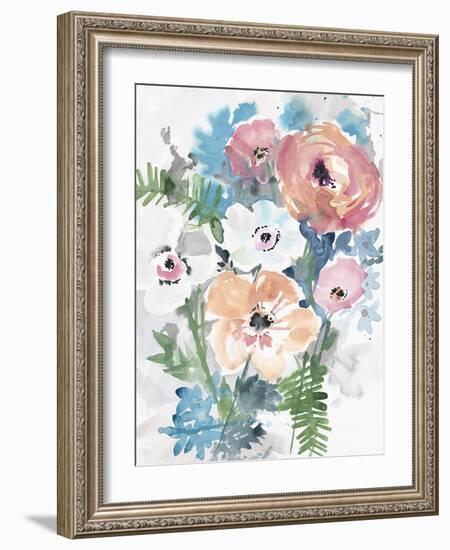 Bright Bouquet 3-Megan Swartz-Framed Art Print