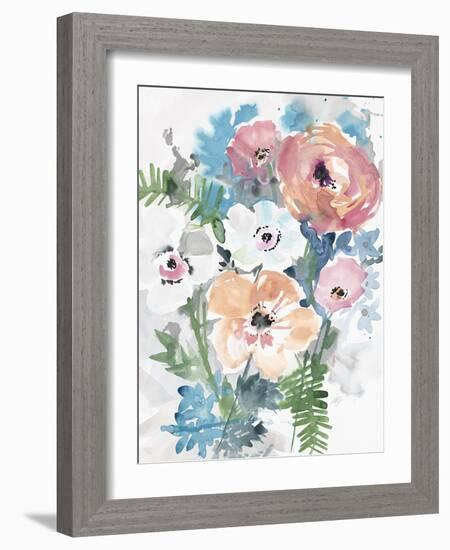 Bright Bouquet 3-Megan Swartz-Framed Art Print