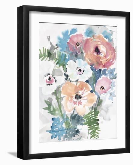 Bright Bouquet 3-Megan Swartz-Framed Art Print
