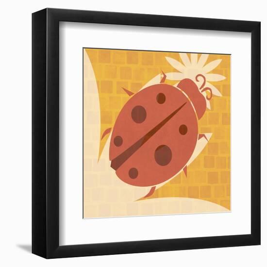 Bright Bugs: Ladybug-BG^Studio-Framed Art Print