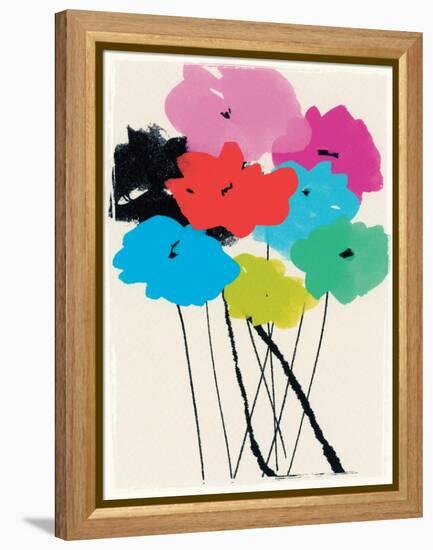 Bright Bunch, 2015 (mixed media)-Jenny Frean-Framed Premier Image Canvas