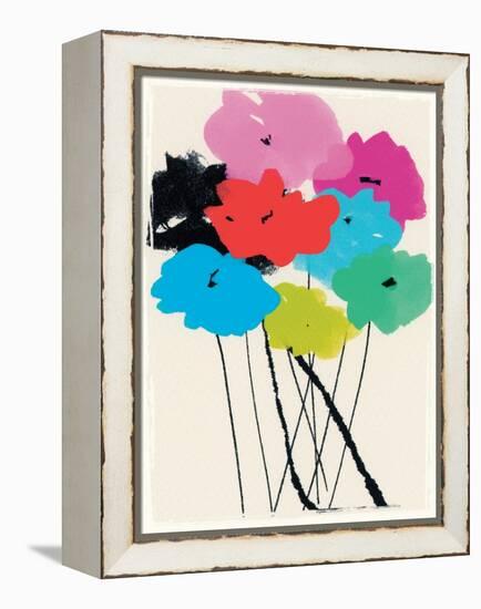 Bright Bunch, 2015 (mixed media)-Jenny Frean-Framed Premier Image Canvas