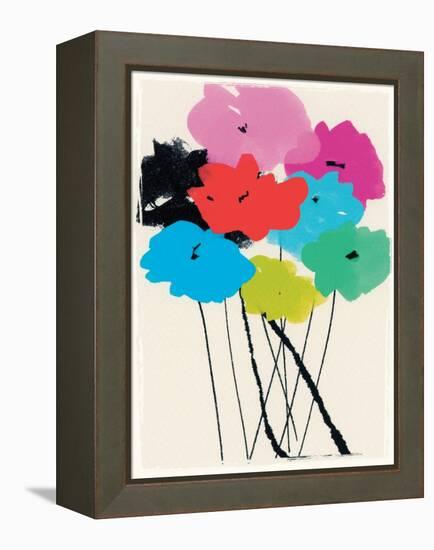 Bright Bunch, 2015 (mixed media)-Jenny Frean-Framed Premier Image Canvas