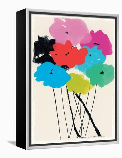 Bright Bunch, 2015 (mixed media)-Jenny Frean-Framed Premier Image Canvas