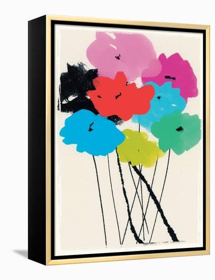 Bright Bunch, 2015 (mixed media)-Jenny Frean-Framed Premier Image Canvas