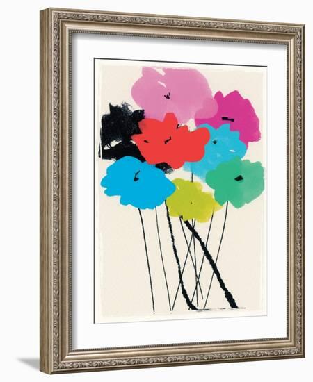 Bright Bunch, 2015 (mixed media)-Jenny Frean-Framed Giclee Print