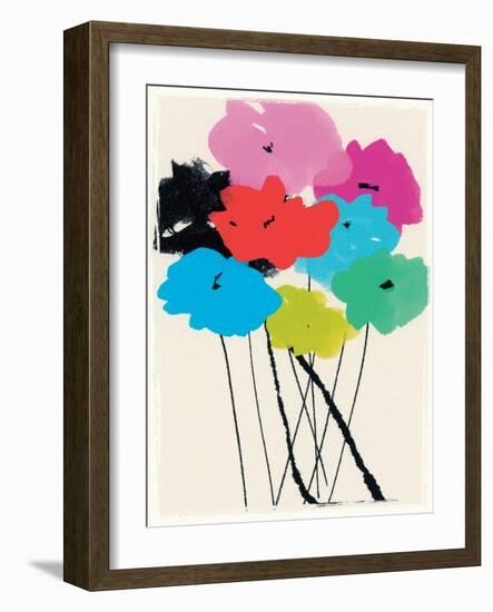 Bright Bunch, 2015 (mixed media)-Jenny Frean-Framed Giclee Print