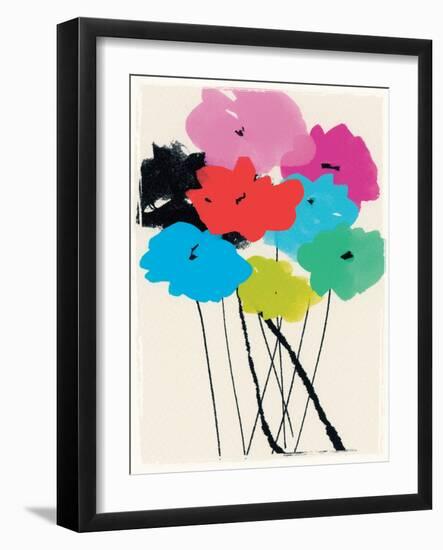 Bright Bunch, 2015 (mixed media)-Jenny Frean-Framed Giclee Print