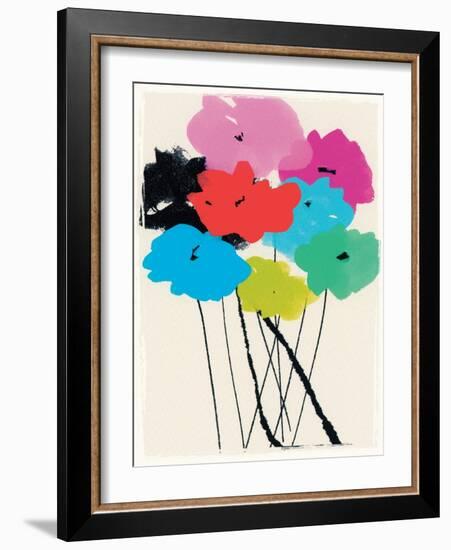 Bright Bunch, 2015 (mixed media)-Jenny Frean-Framed Giclee Print