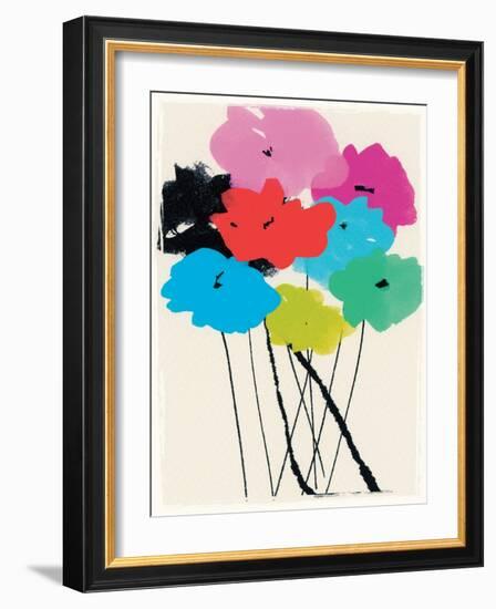 Bright Bunch, 2015 (mixed media)-Jenny Frean-Framed Giclee Print