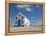 Bright Church at Sandy Beach, Pedro Da Sal, Sal, Cape Verde, Africa-Michael Runkel-Framed Premier Image Canvas