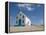 Bright Church at Sandy Beach, Pedro Da Sal, Sal, Cape Verde, Africa-Michael Runkel-Framed Premier Image Canvas