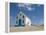 Bright Church at Sandy Beach, Pedro Da Sal, Sal, Cape Verde, Africa-Michael Runkel-Framed Premier Image Canvas