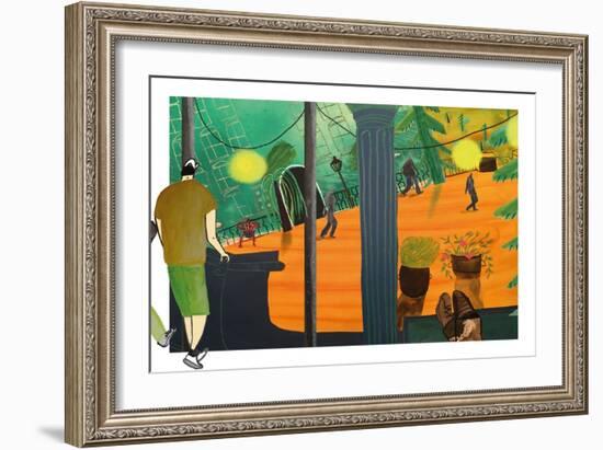 bright city-Kathrin Steinbacher-Framed Giclee Print