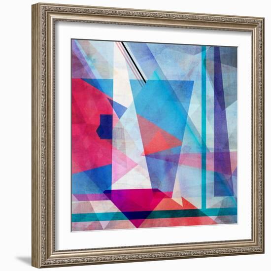 Bright Colorful Abstract Background of the Various Elements on Watercolor Background-Tanor-Framed Premium Giclee Print