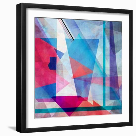 Bright Colorful Abstract Background of the Various Elements on Watercolor Background-Tanor-Framed Premium Giclee Print