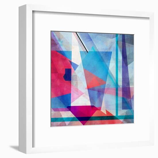 Bright Colorful Abstract Background of the Various Elements on Watercolor Background-Tanor-Framed Art Print