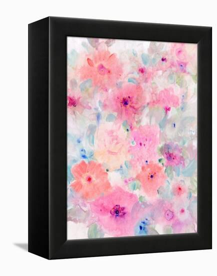 Bright Floral Design  I-Tim OToole-Framed Stretched Canvas