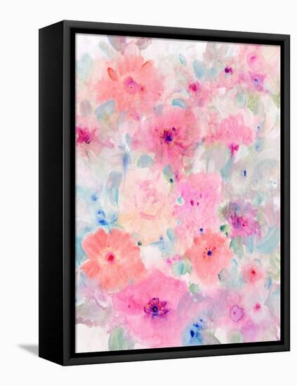 Bright Floral Design  I-Tim OToole-Framed Stretched Canvas