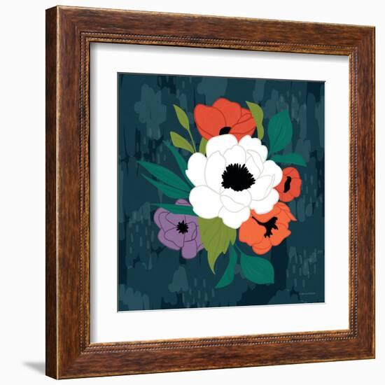 Bright Floral I-Lady Louise Designs-Framed Art Print