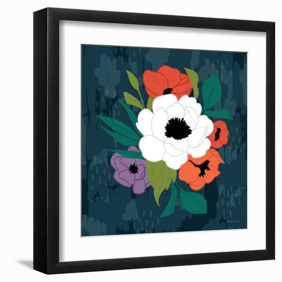 Bright Floral I-Lady Louise Designs-Framed Art Print