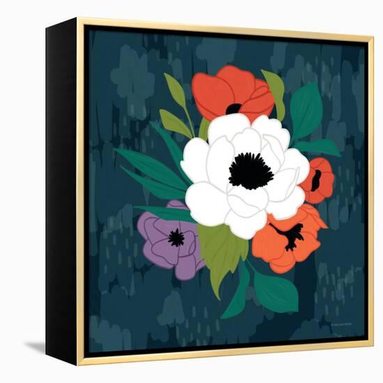 Bright Floral I-Lady Louise Designs-Framed Stretched Canvas