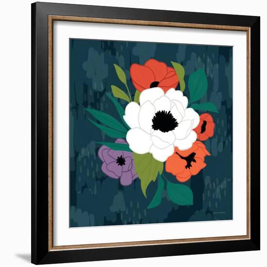 Bright Floral I-Lady Louise Designs-Framed Art Print