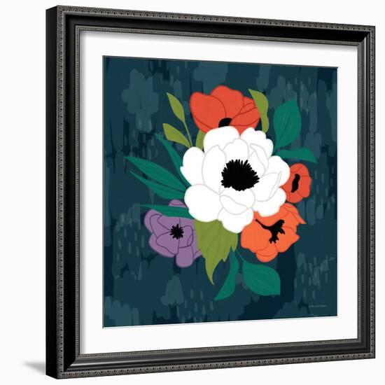 Bright Floral I-Lady Louise Designs-Framed Art Print