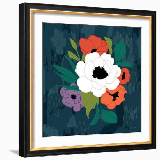 Bright Floral I-Lady Louise Designs-Framed Art Print