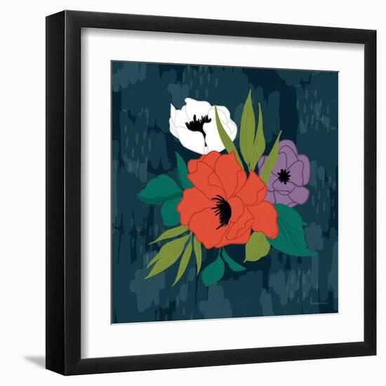 Bright Floral II-Lady Louise Designs-Framed Art Print