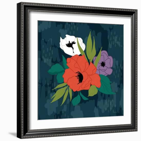 Bright Floral II-Lady Louise Designs-Framed Art Print