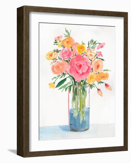 Bright Flowers I-Aria K-Framed Art Print