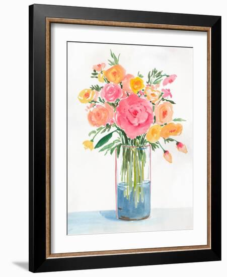 Bright Flowers I-Aria K-Framed Art Print