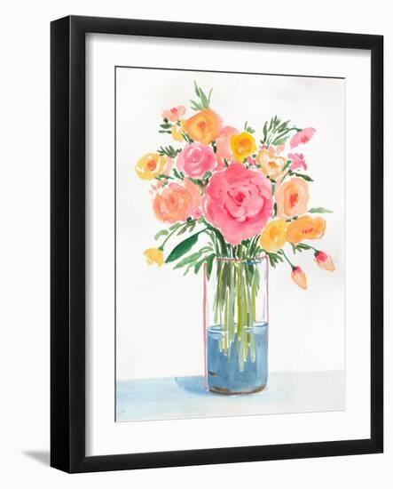 Bright Flowers I-Aria K-Framed Art Print