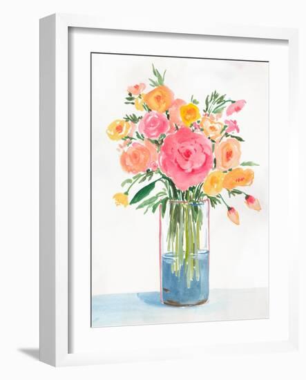 Bright Flowers I-Aria K-Framed Art Print