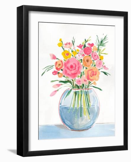 Bright Flowers II-Aria K-Framed Art Print