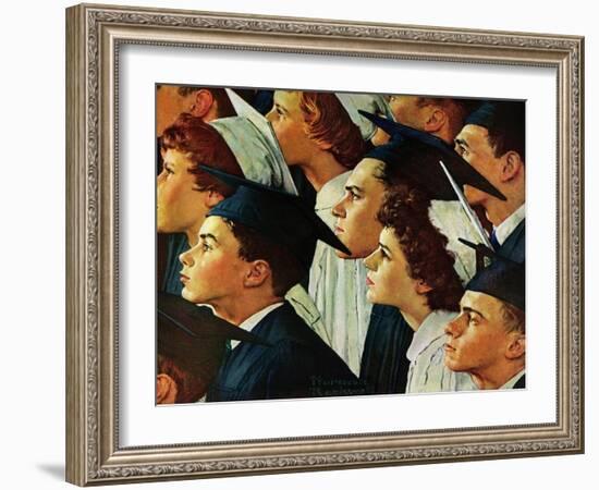 Bright Future Ahead-Norman Rockwell-Framed Giclee Print