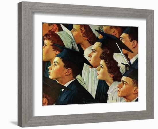 Bright Future Ahead-Norman Rockwell-Framed Giclee Print